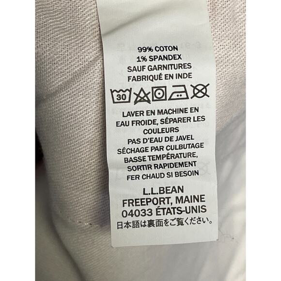 LL Bean Favorite Fit Shorts Womens 16 Coral Orange Stretch Cotton - Picture 10 of 13